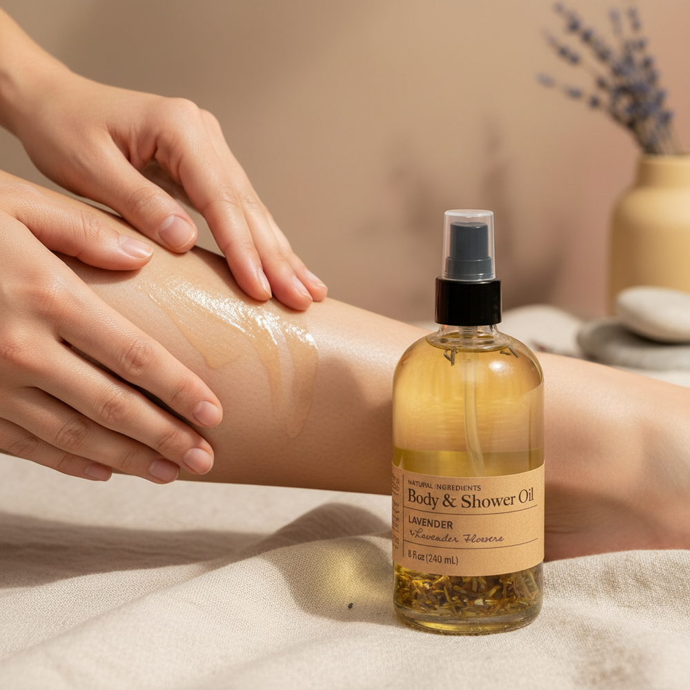 Body & Shower Oil Lavender + Lavender Flowers secondary