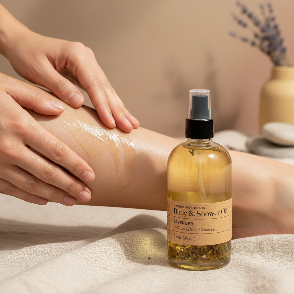 Body & Shower Oil Lavender + Lavender Flowers