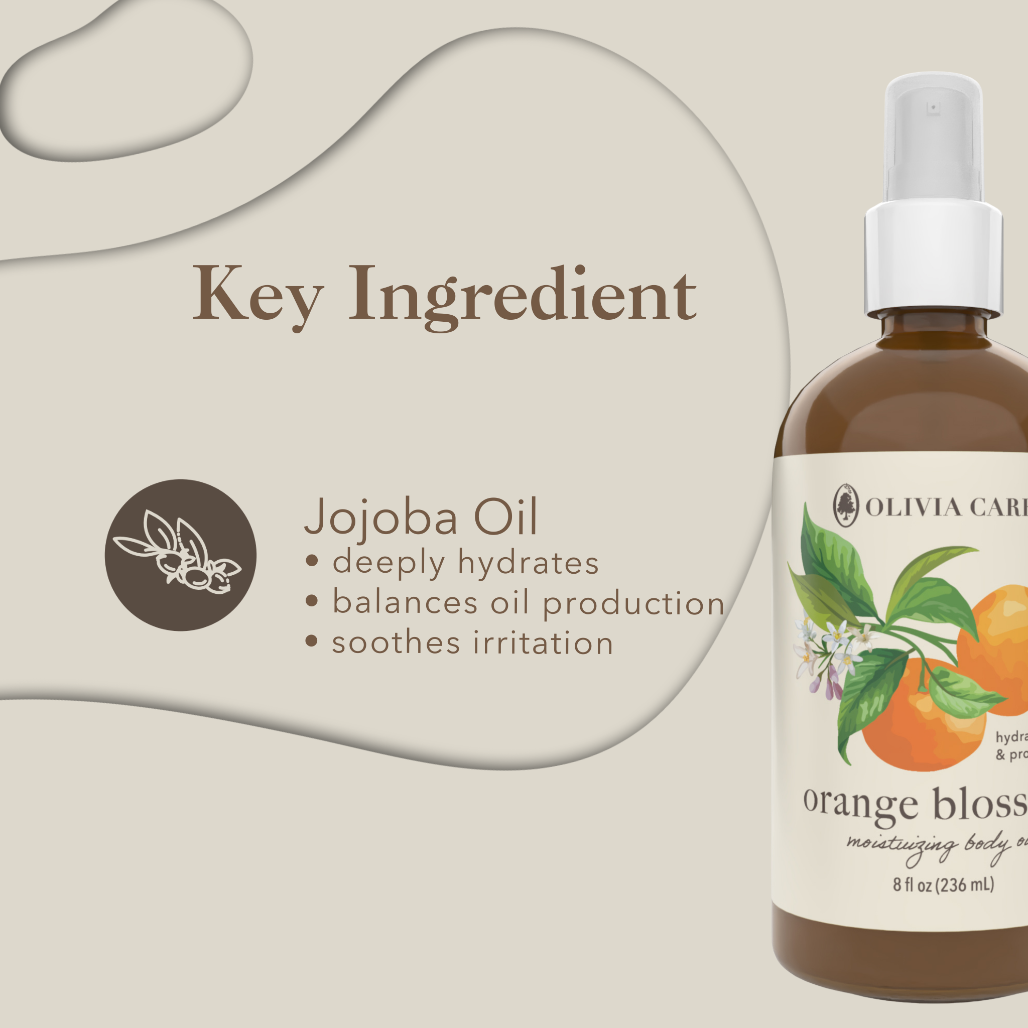 Orange Blossom Moisturizing Body Oil - 8 oz.